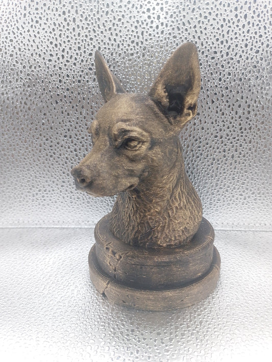 Toy Fox Terrier Bust