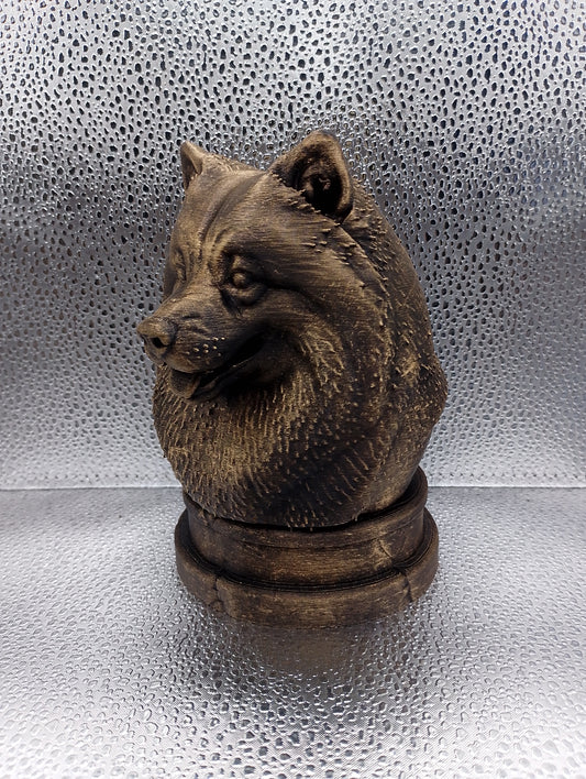 Keeshond Bust