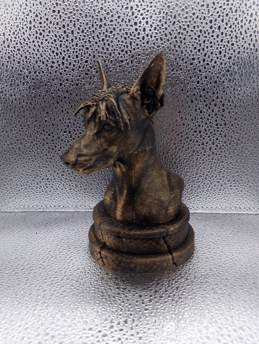 Peruvian Hairless Dog Bust