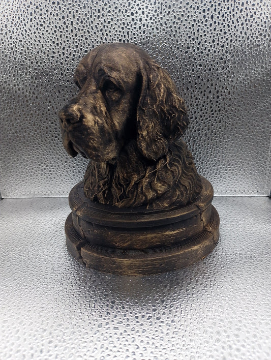 Clumber Spaniel Bust