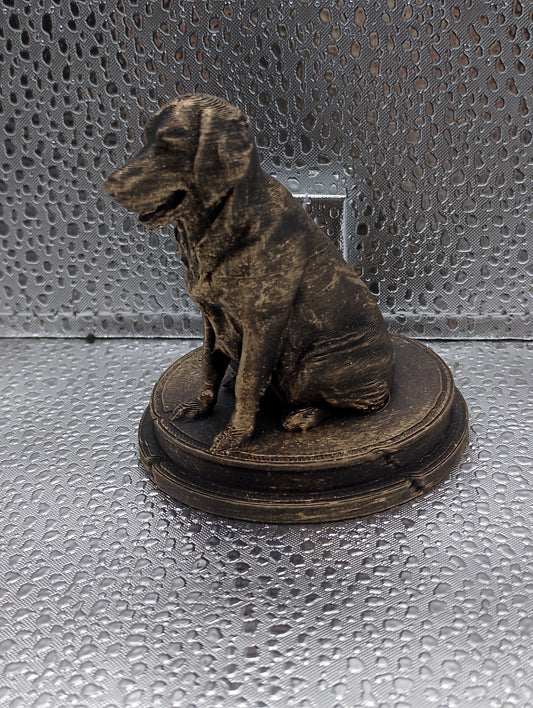 Golden Retriever Dog Bust – 7cm Miniature Statue