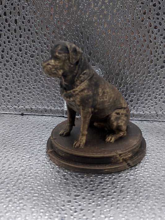 Rottweiler Dog Bust – 7cm Miniature Statue