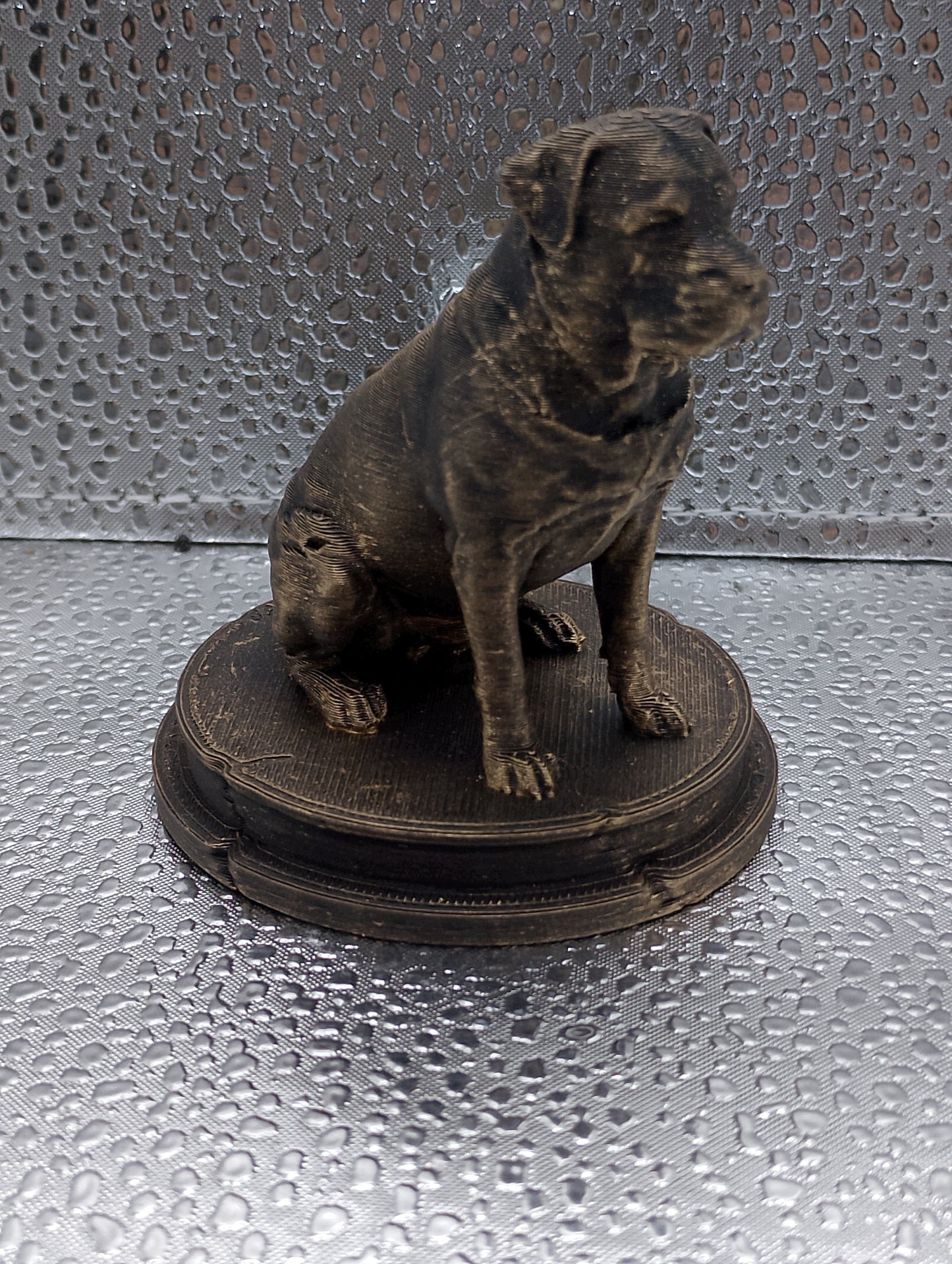 Rottweiler Dog Bust – 7cm Miniature Statue