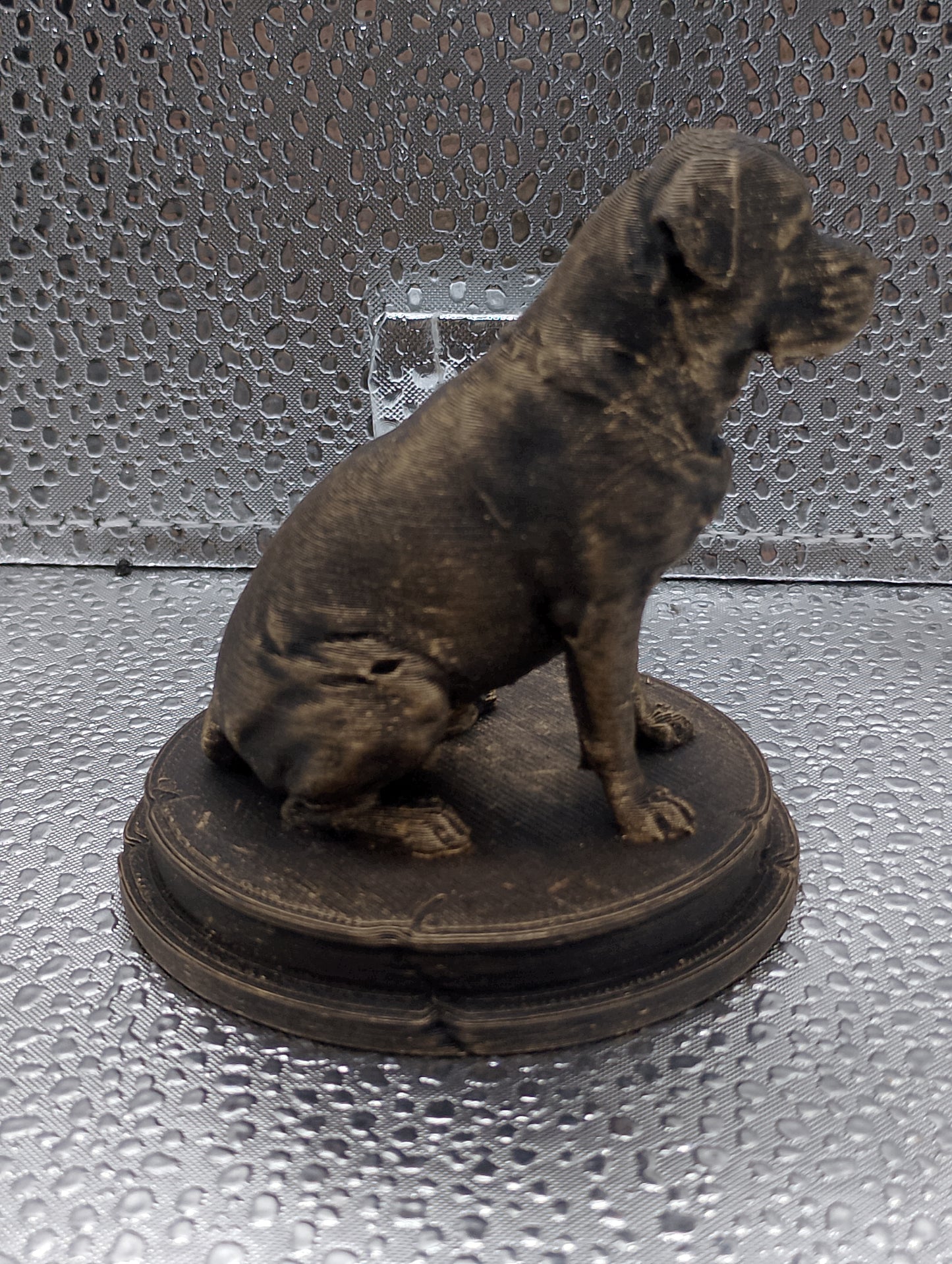 Rottweiler Dog Bust – 7cm Miniature Statue