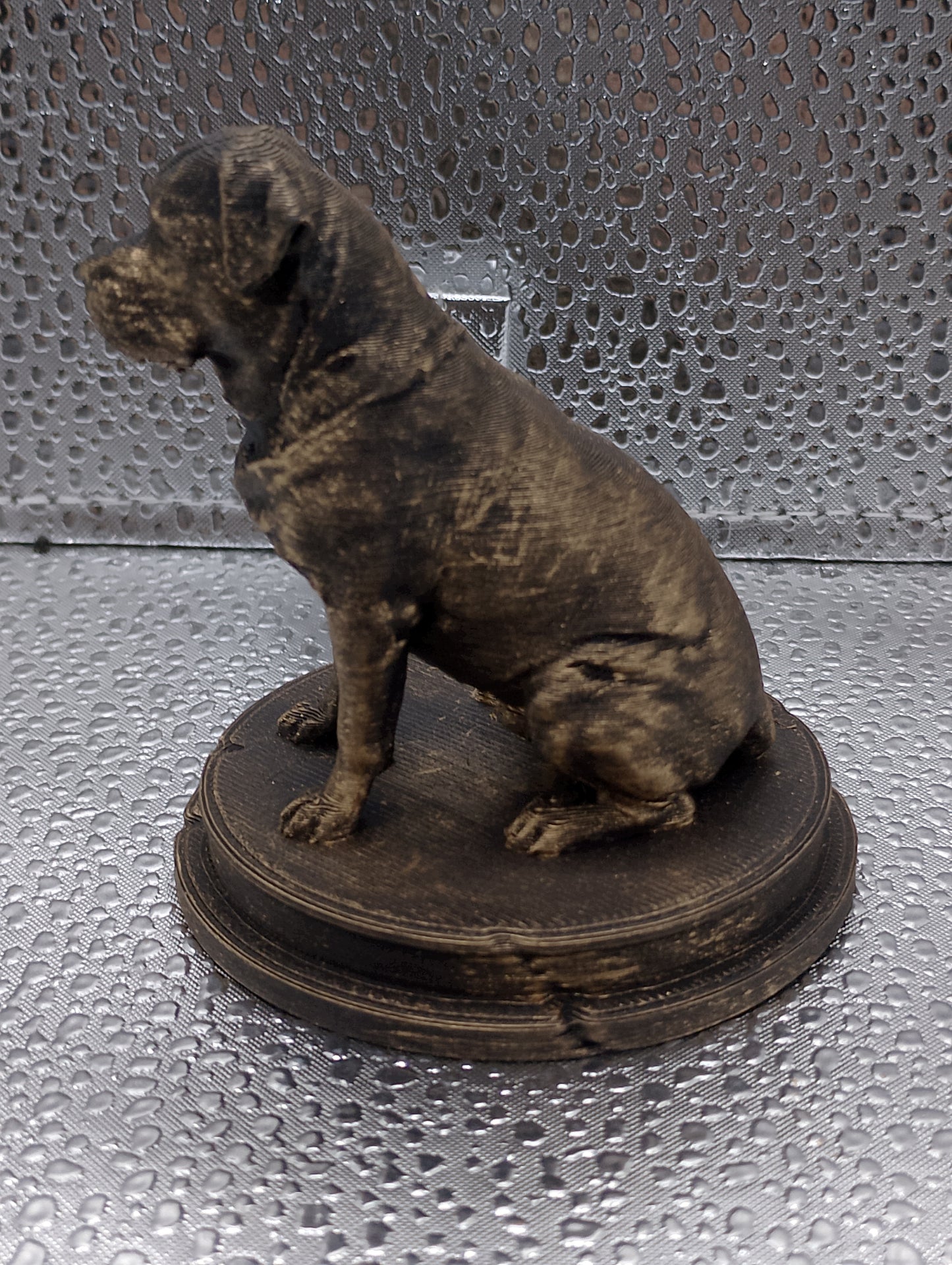 Rottweiler Dog Bust – 7cm Miniature Statue