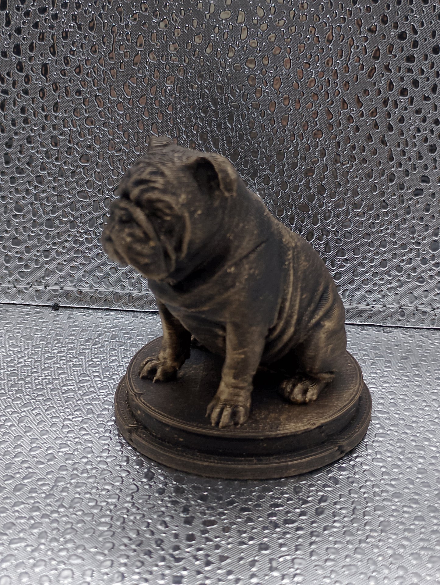 English Bulldog Dog Bust – 7cm Miniature Statue