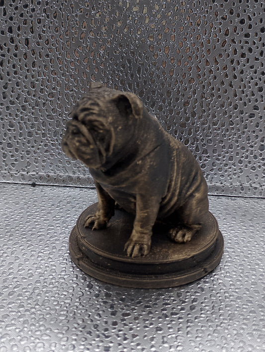 English Bulldog Dog Bust – 7cm Miniature Statue