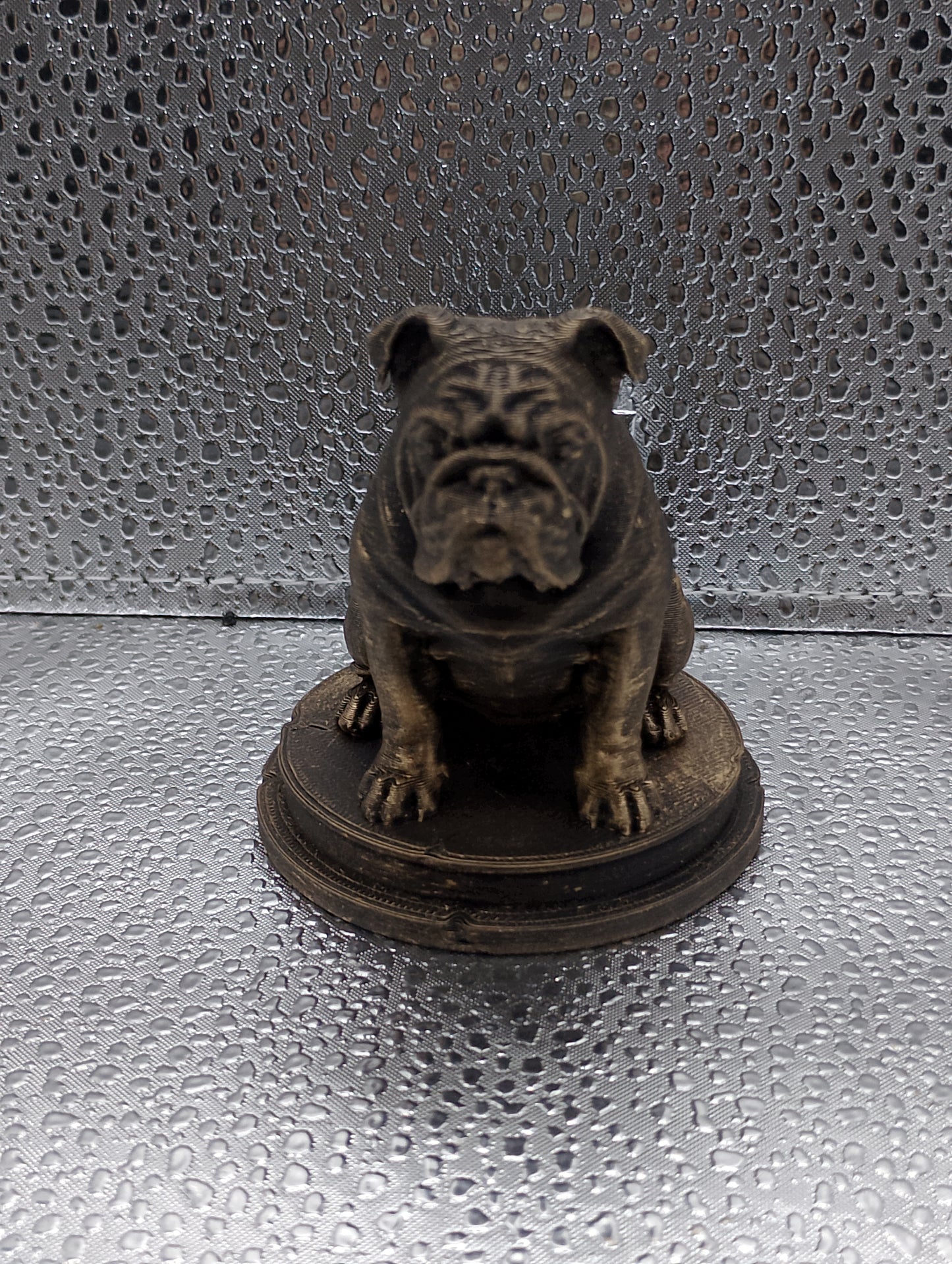 English Bulldog Dog Bust – 7cm Miniature Statue