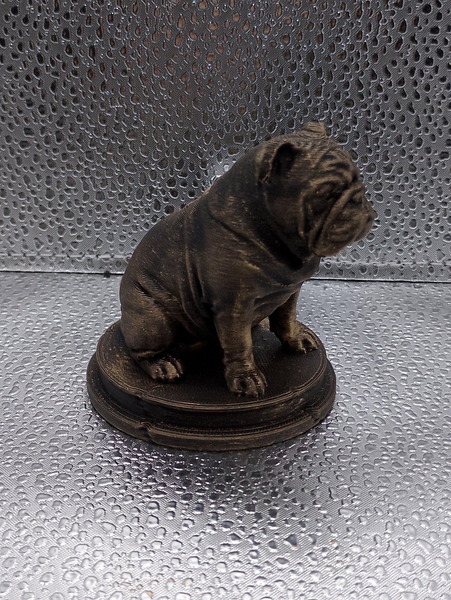 English Bulldog Dog Bust – 7cm Miniature Statue