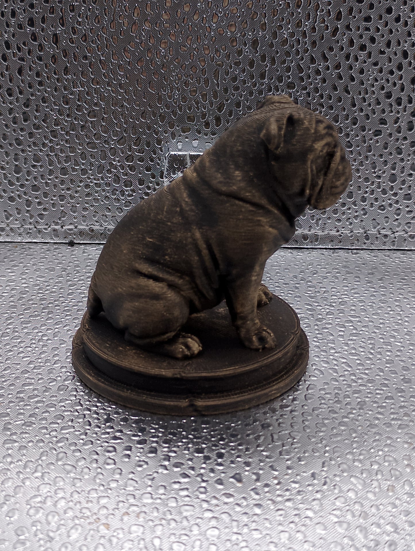 English Bulldog Dog Bust – 7cm Miniature Statue