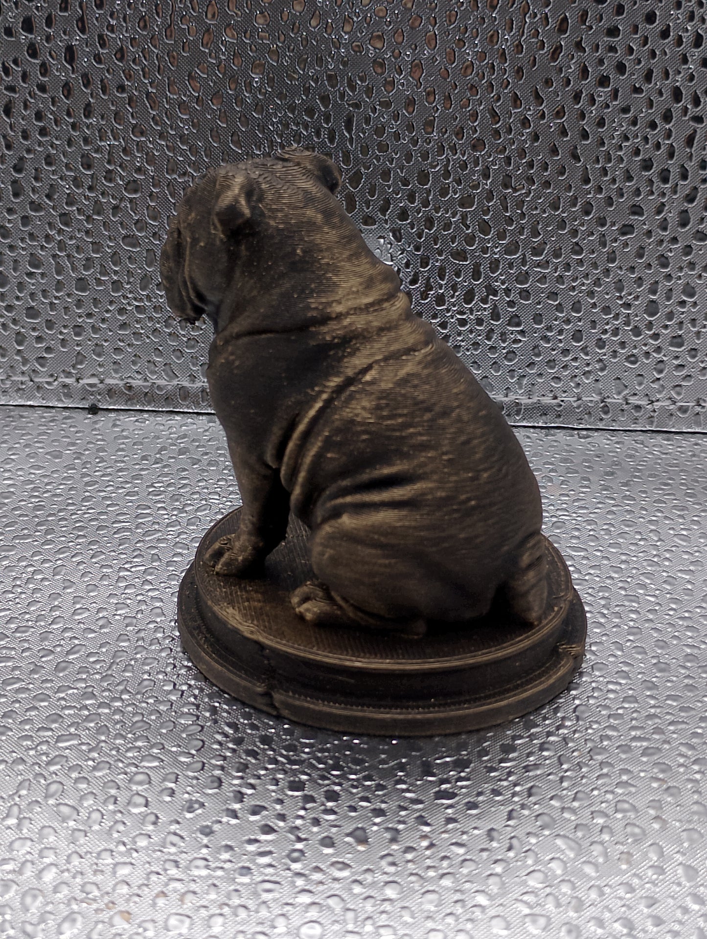 English Bulldog Dog Bust – 7cm Miniature Statue