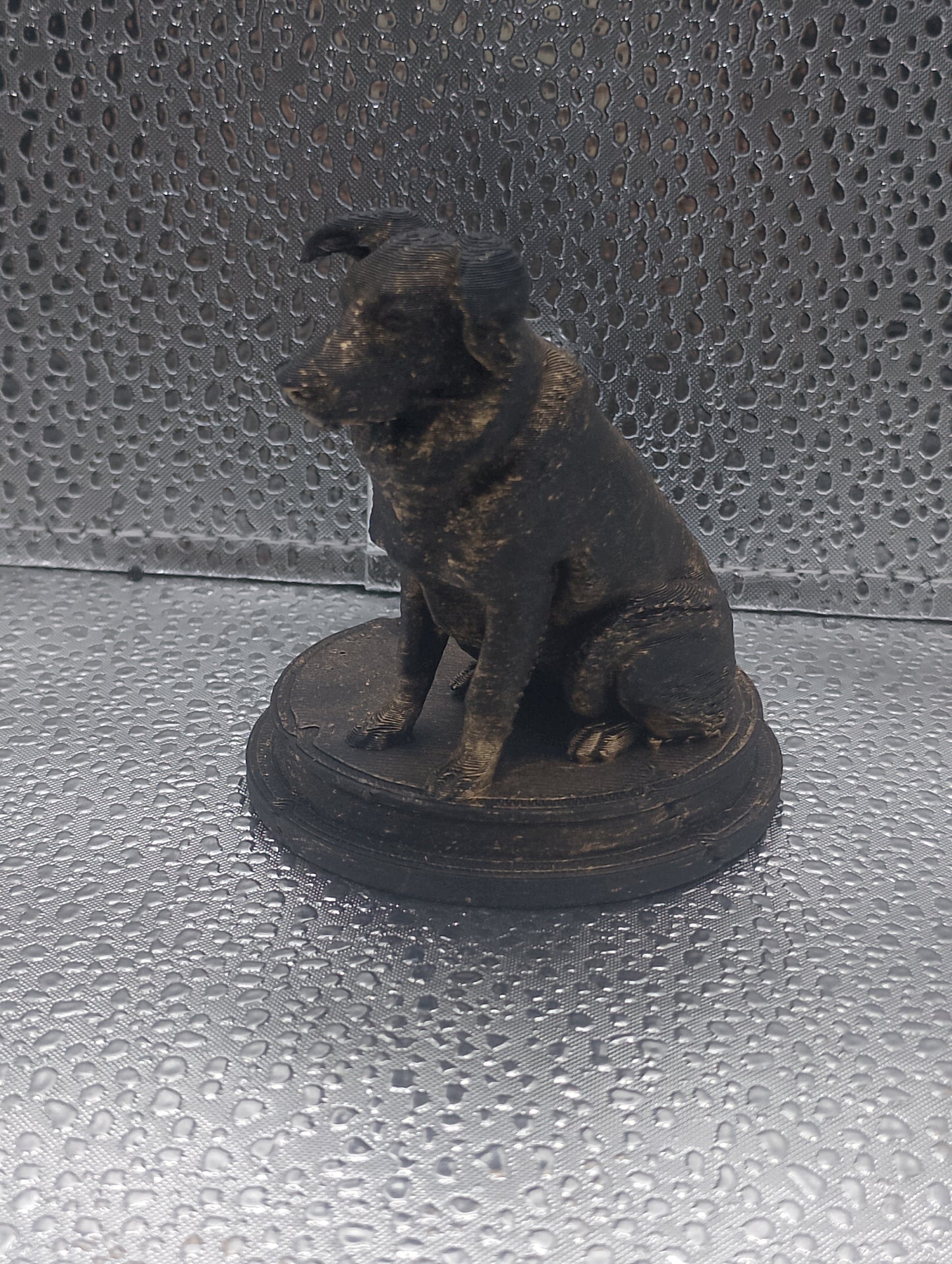 Border Collie Dog Bust – 7cm Miniature Statue