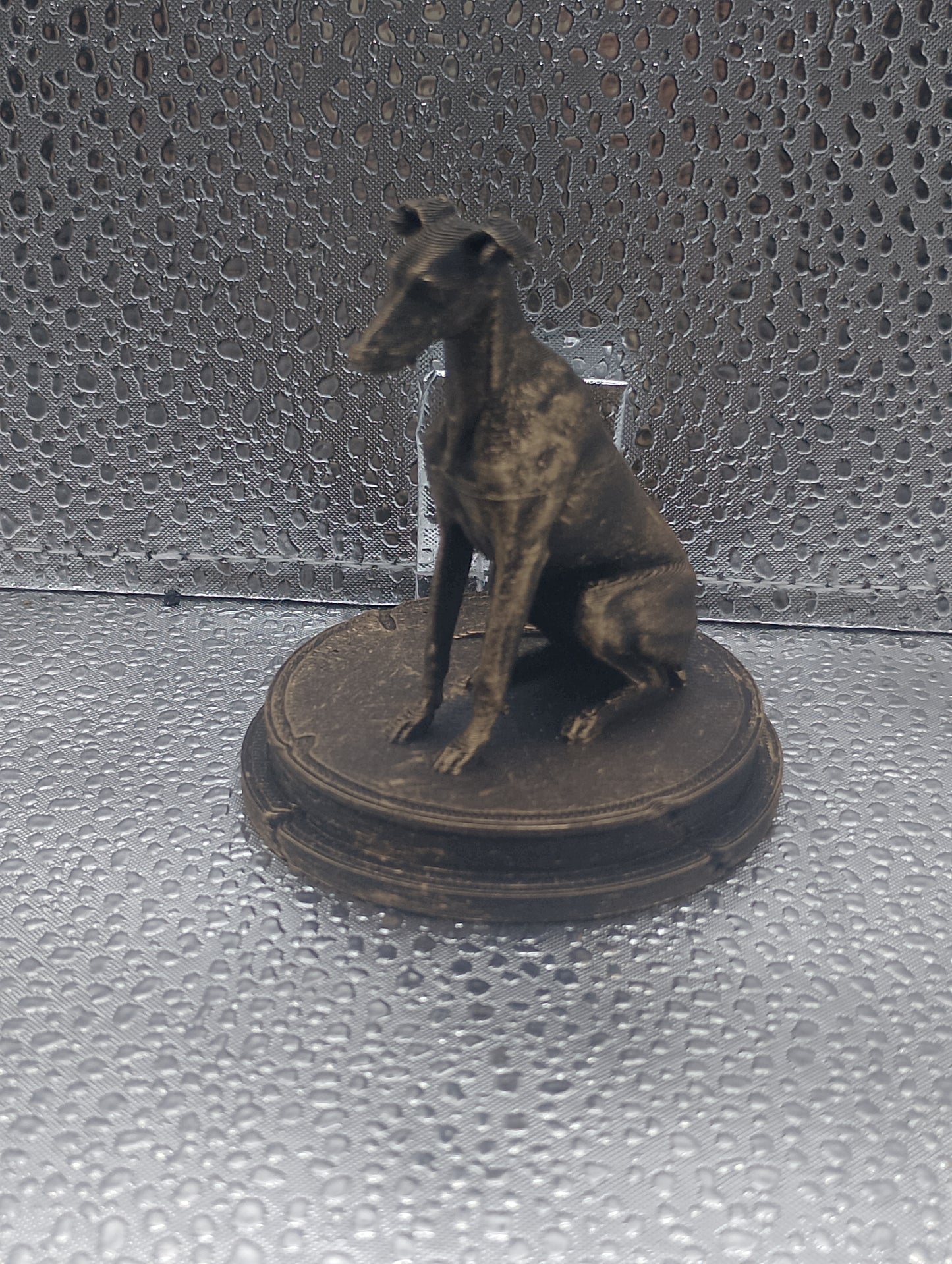 Greyhound Dog Bust – 7cm Miniature Statue
