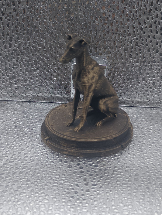 Greyhound Dog Bust – 7cm Miniature Statue