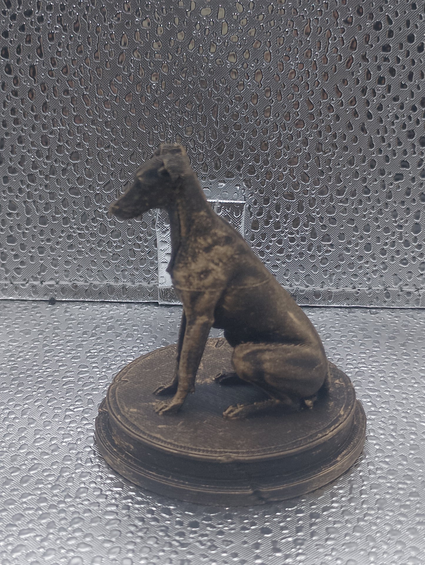 Greyhound Dog Bust – 7cm Miniature Statue