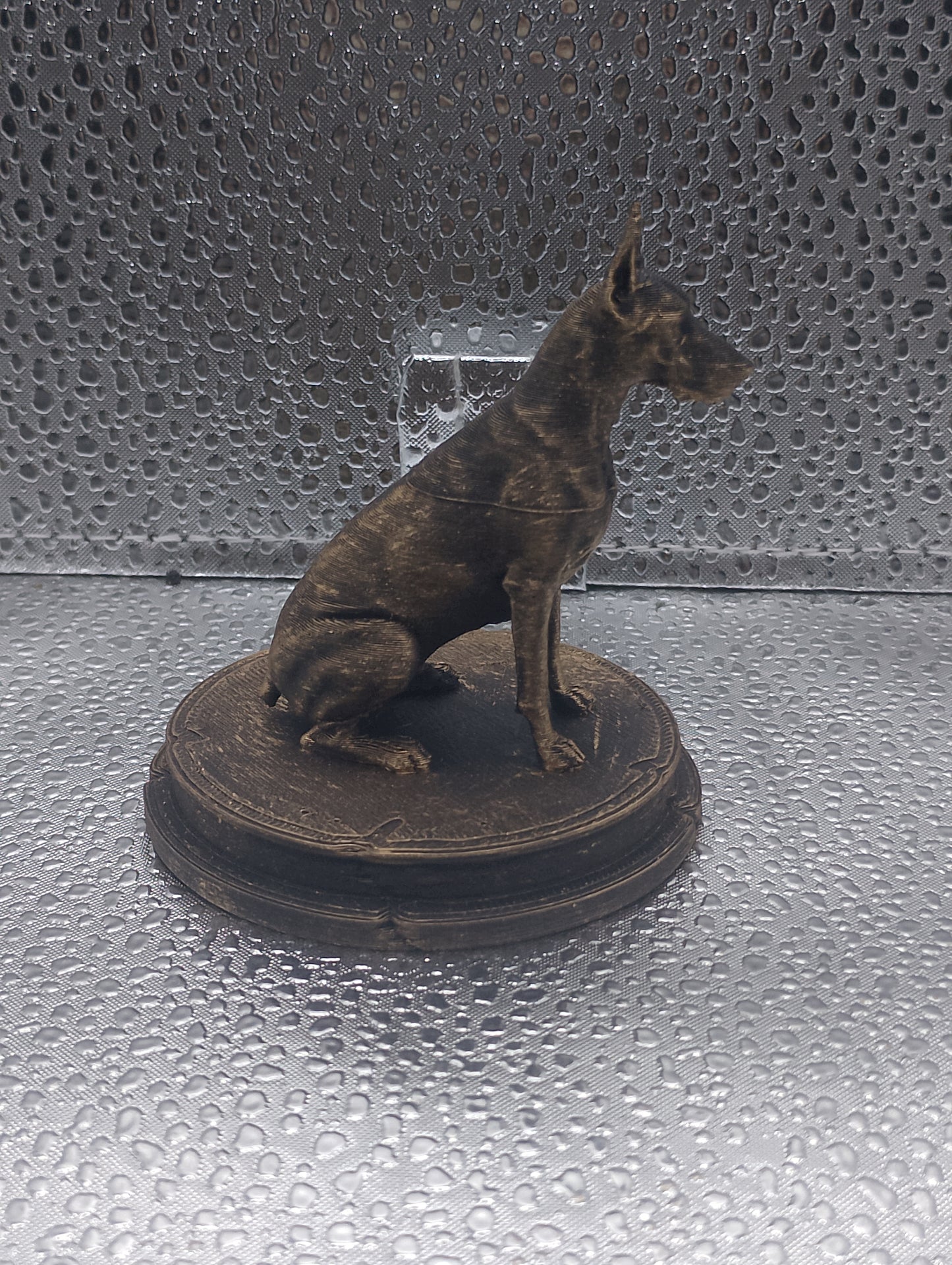 Doberman Dog Bust – 7cm Miniature Statue