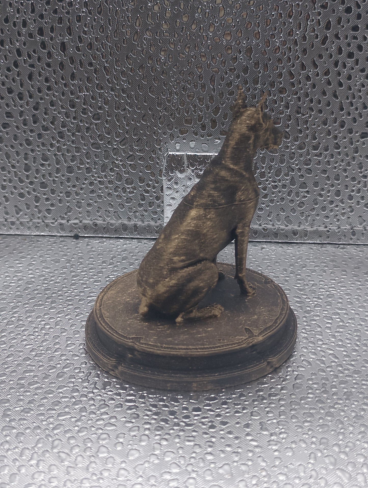 Doberman Dog Bust – 7cm Miniature Statue