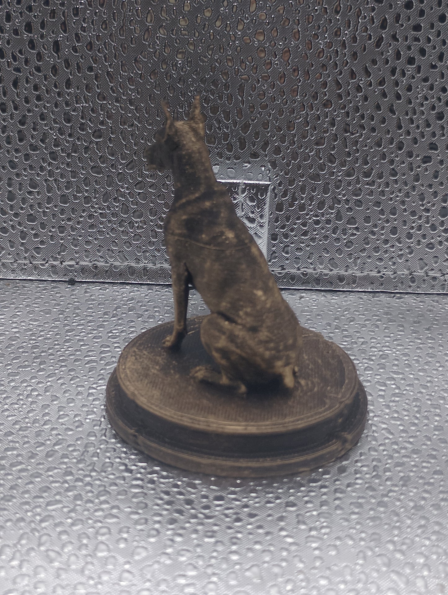 Doberman Dog Bust – 7cm Miniature Statue