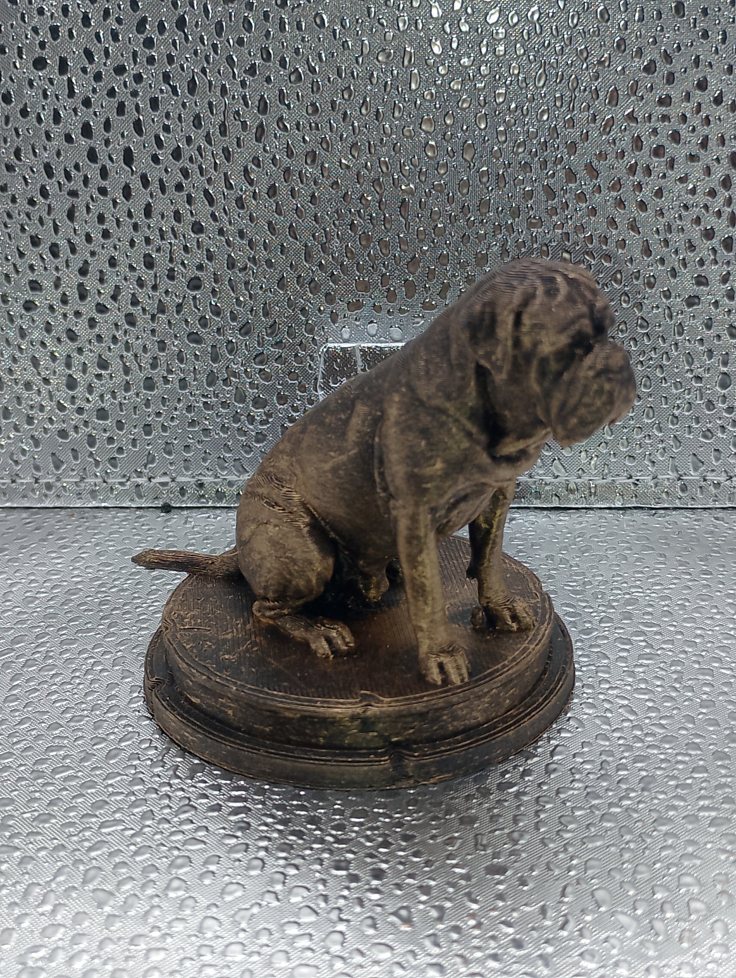 Dogue de Bordeaux Dog Bust – 7cm Miniature Statue