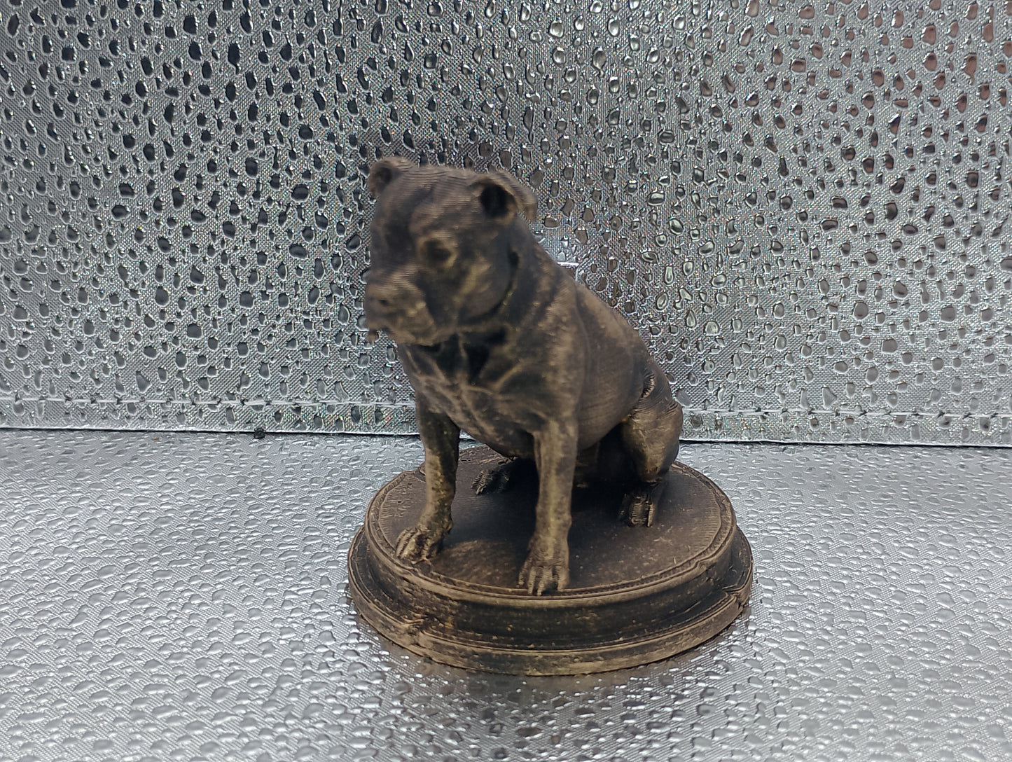 Staffordshire Bull Terrier Dog Bust – 7cm Miniature Statue