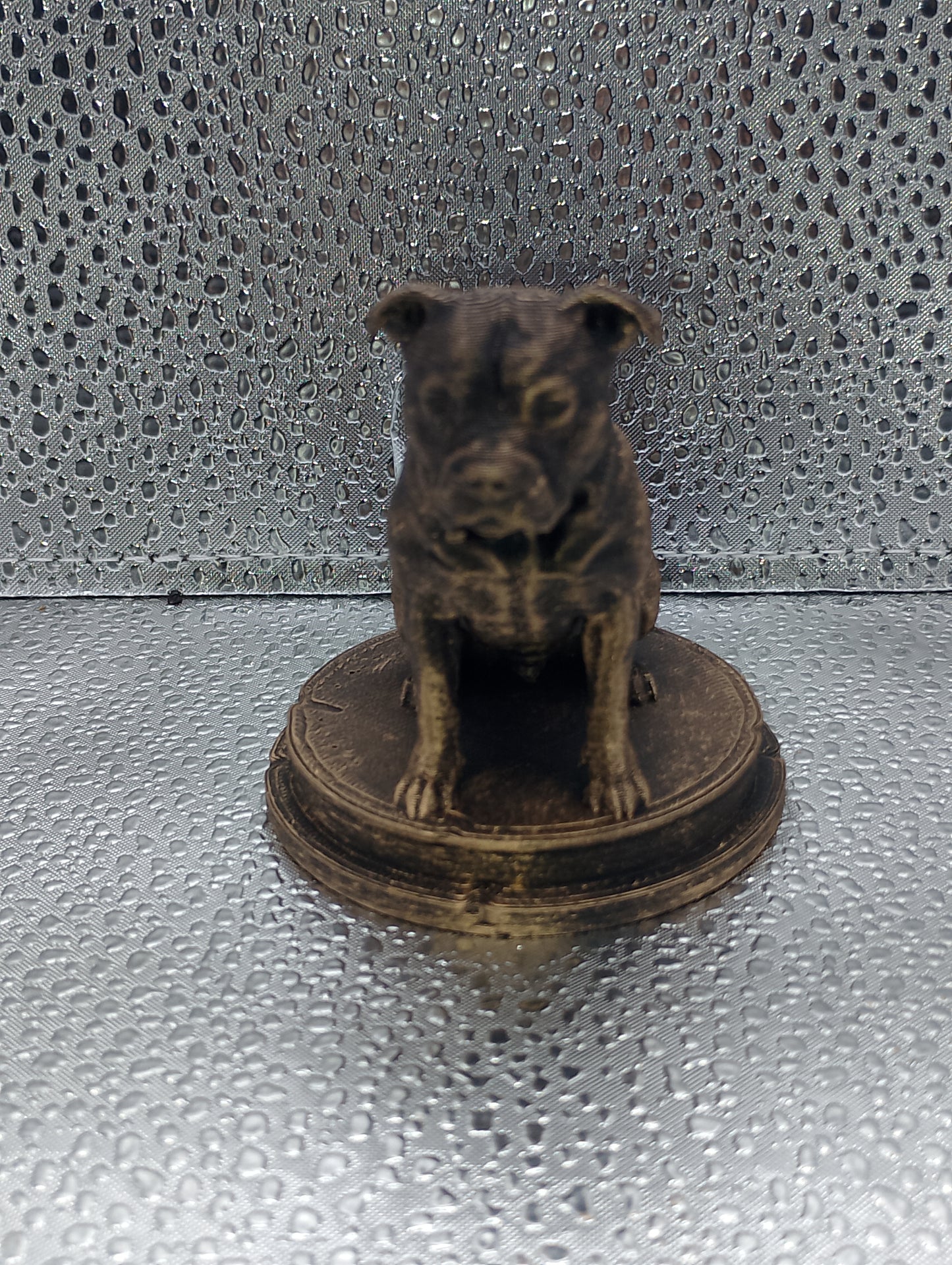 Staffordshire Bull Terrier Dog Bust – 7cm Miniature Statue