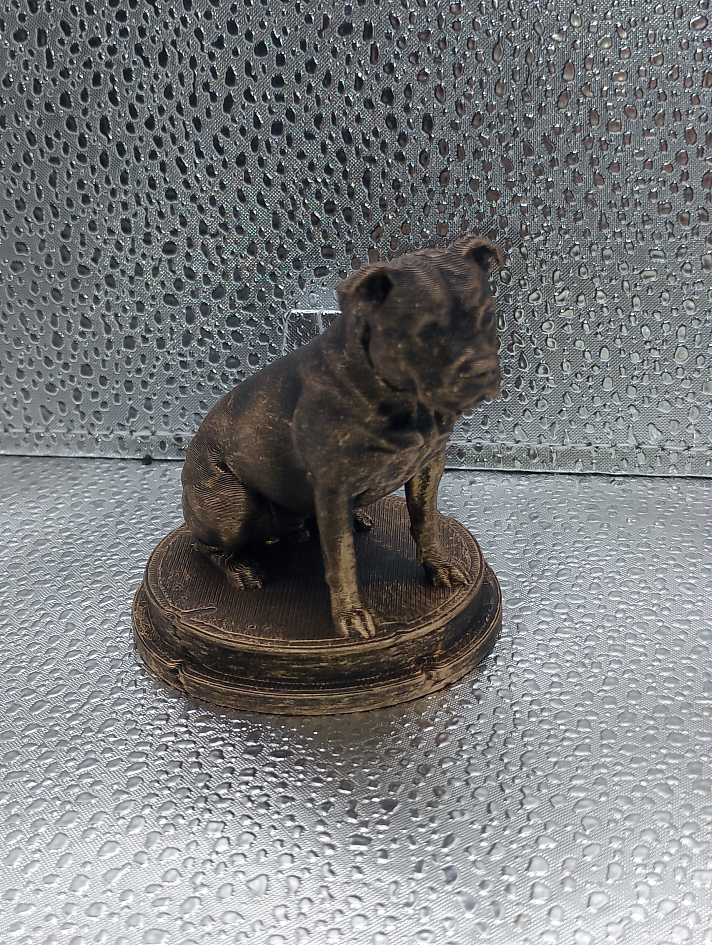 Staffordshire Bull Terrier Dog Bust – 7cm Miniature Statue