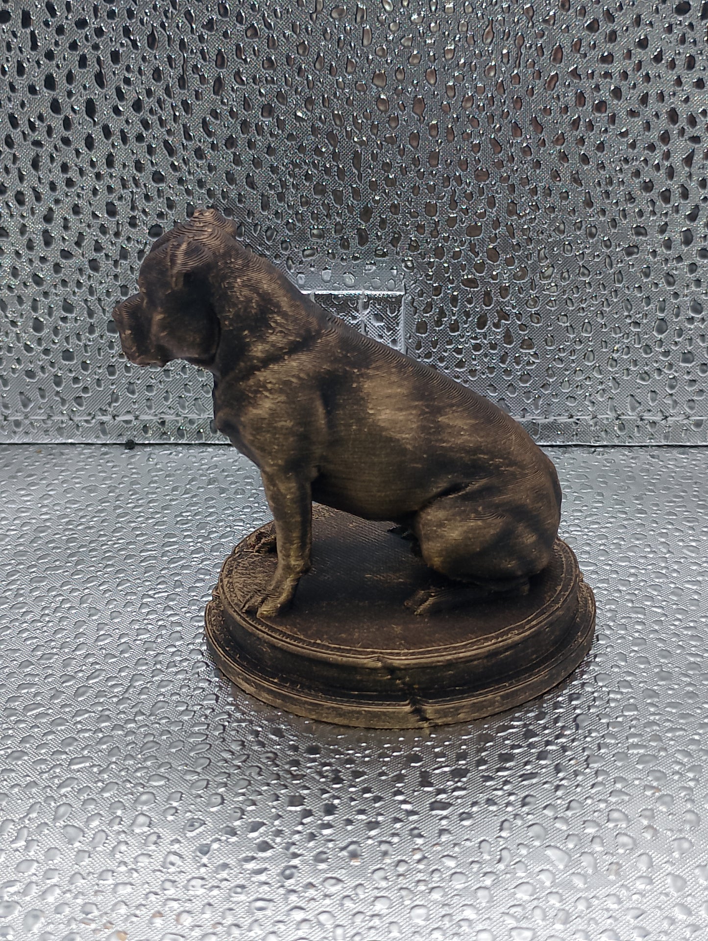 Staffordshire Bull Terrier Dog Bust – 7cm Miniature Statue