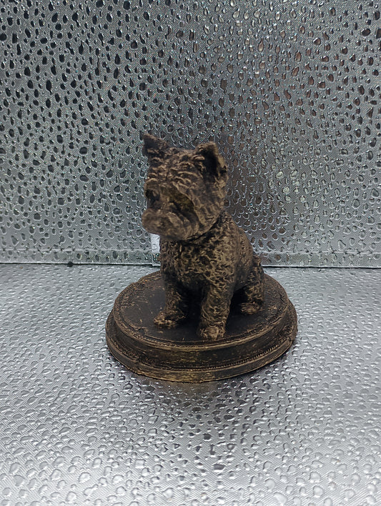 Cairn Terrier Dog Bust – 7cm Miniature Statue