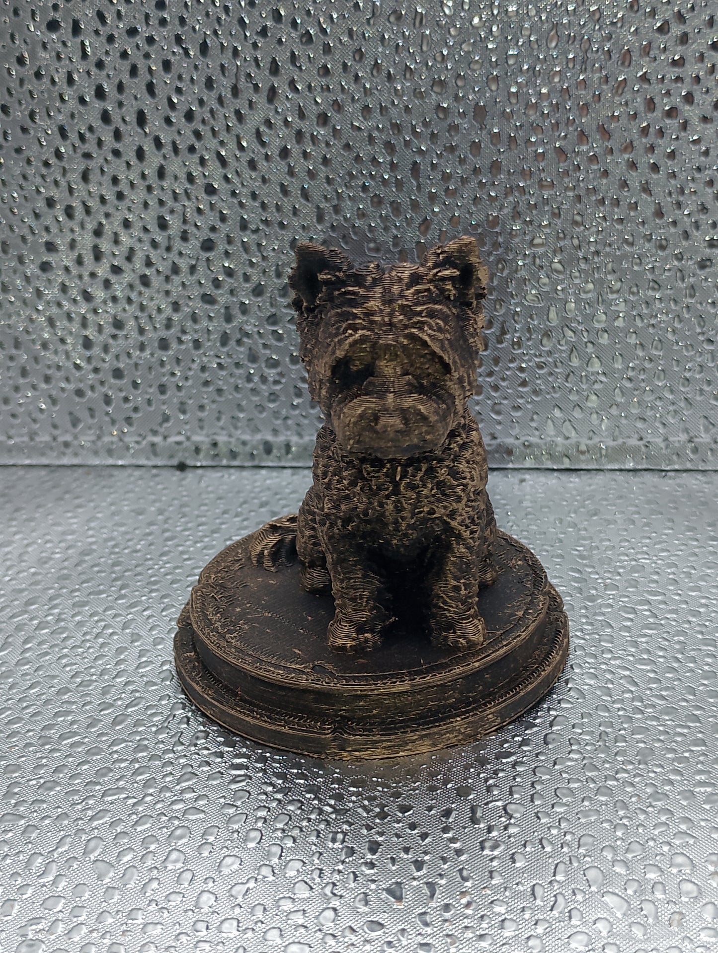 Cairn Terrier Dog Bust – 7cm Miniature Statue