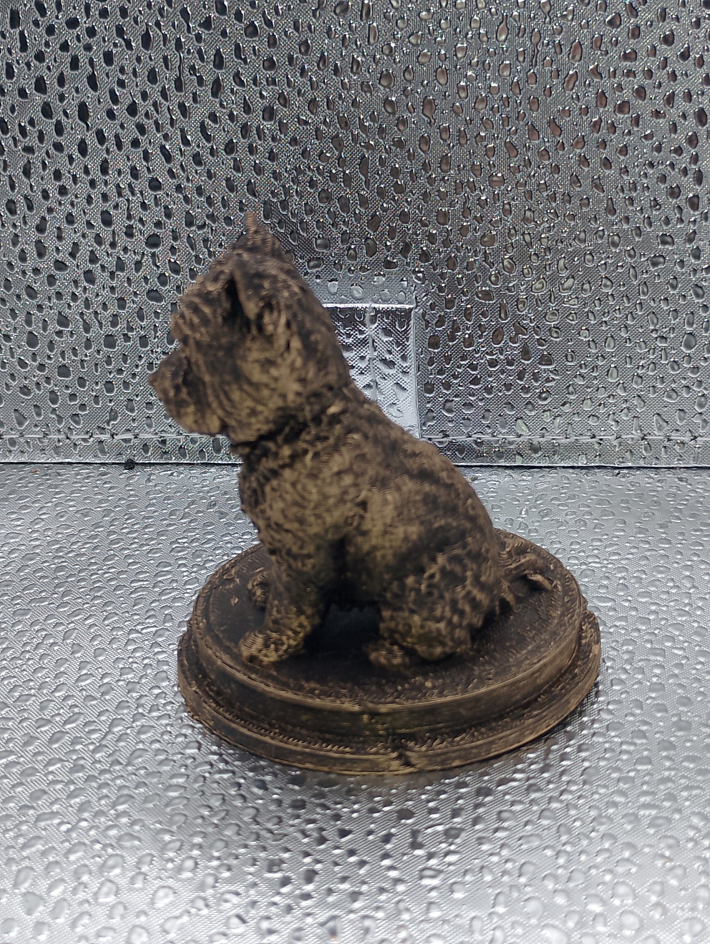 Cairn Terrier Dog Bust – 7cm Miniature Statue