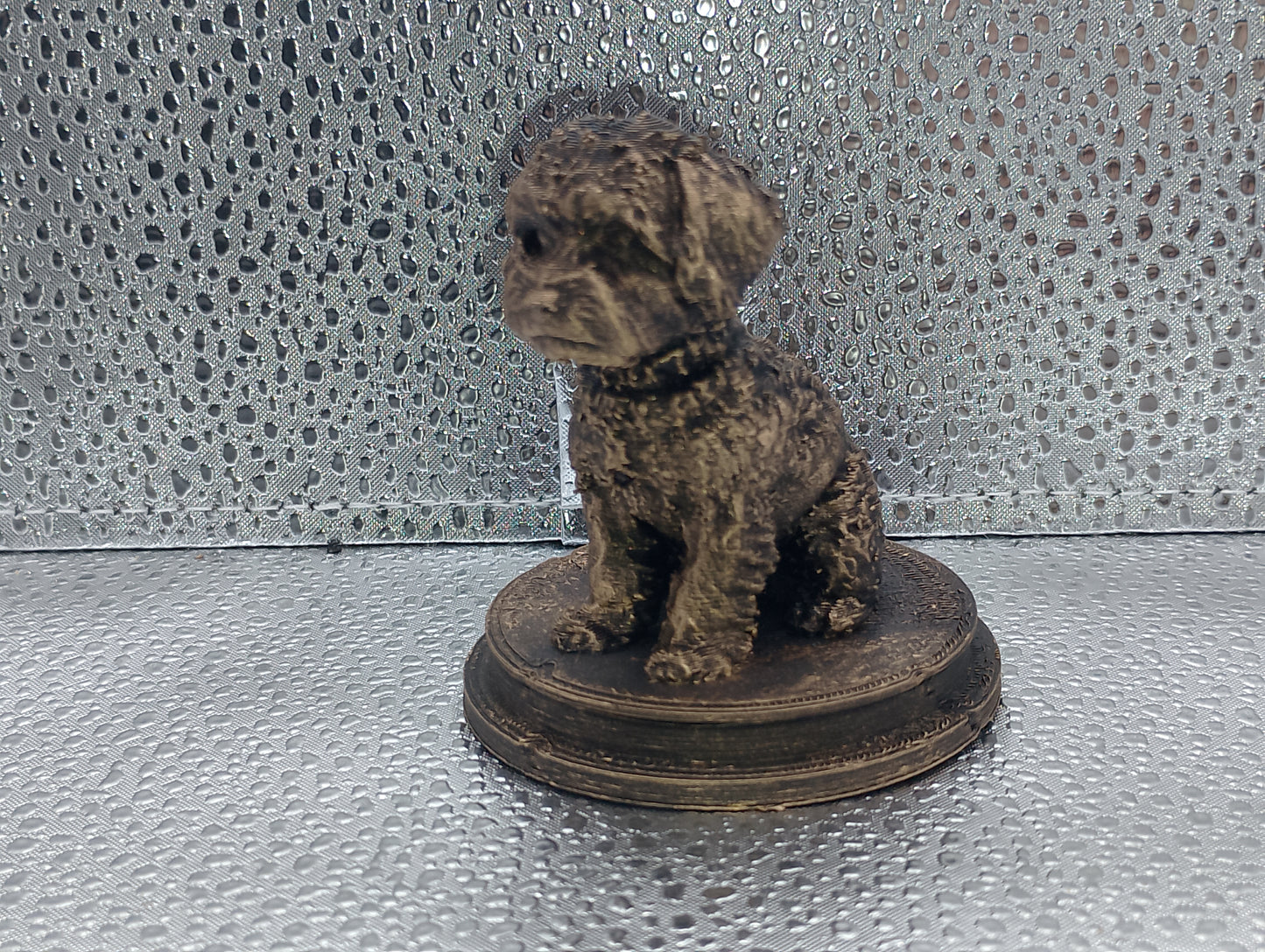 Yorkiepoo Dog Bust – 7cm Miniature Statue
