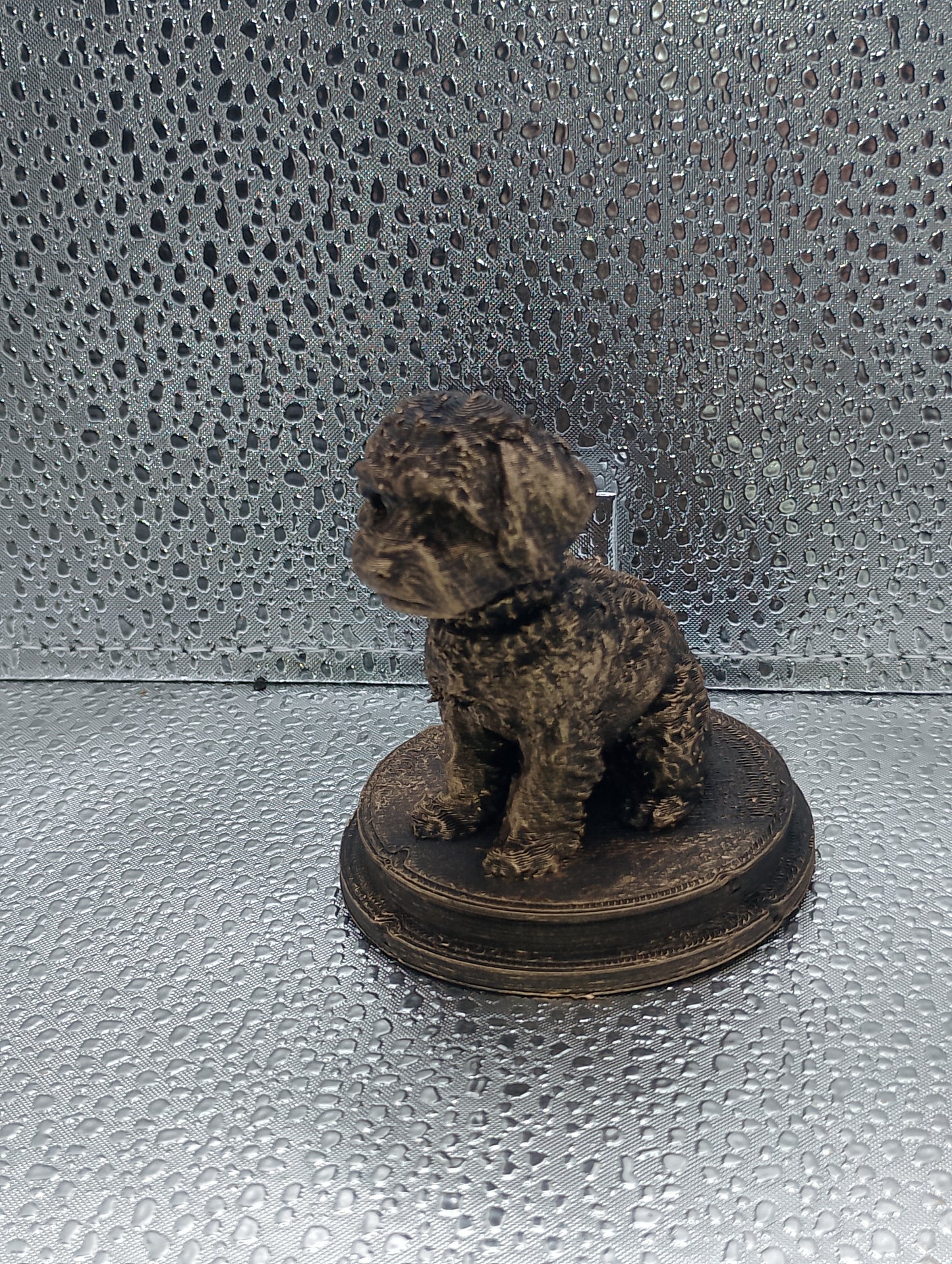 Yorkiepoo Dog Bust – 7cm Miniature Statue