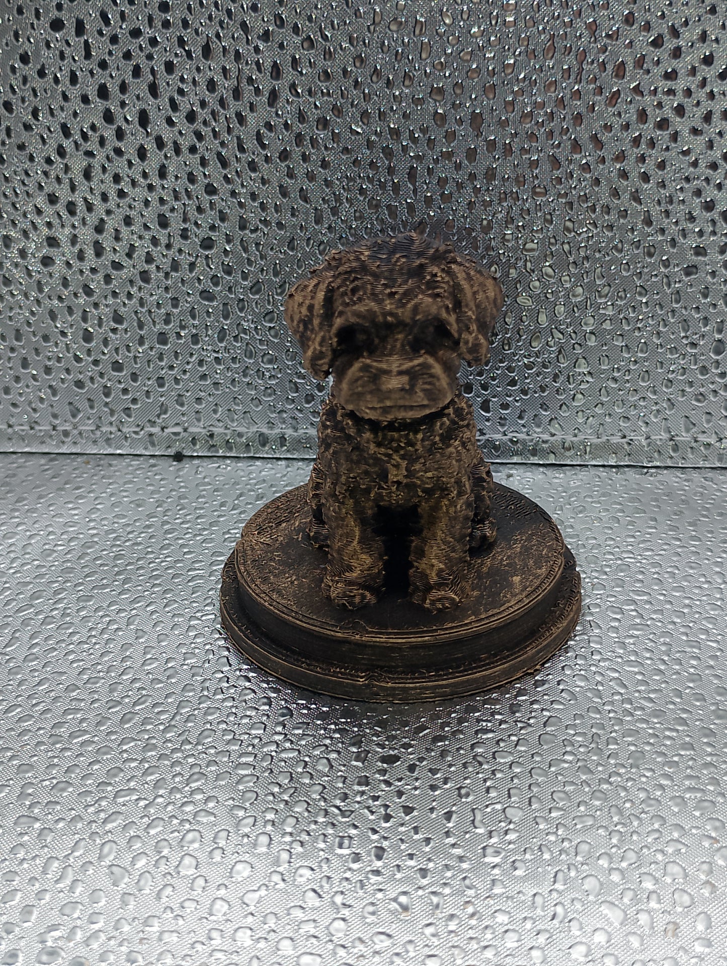 Yorkiepoo Dog Bust – 7cm Miniature Statue