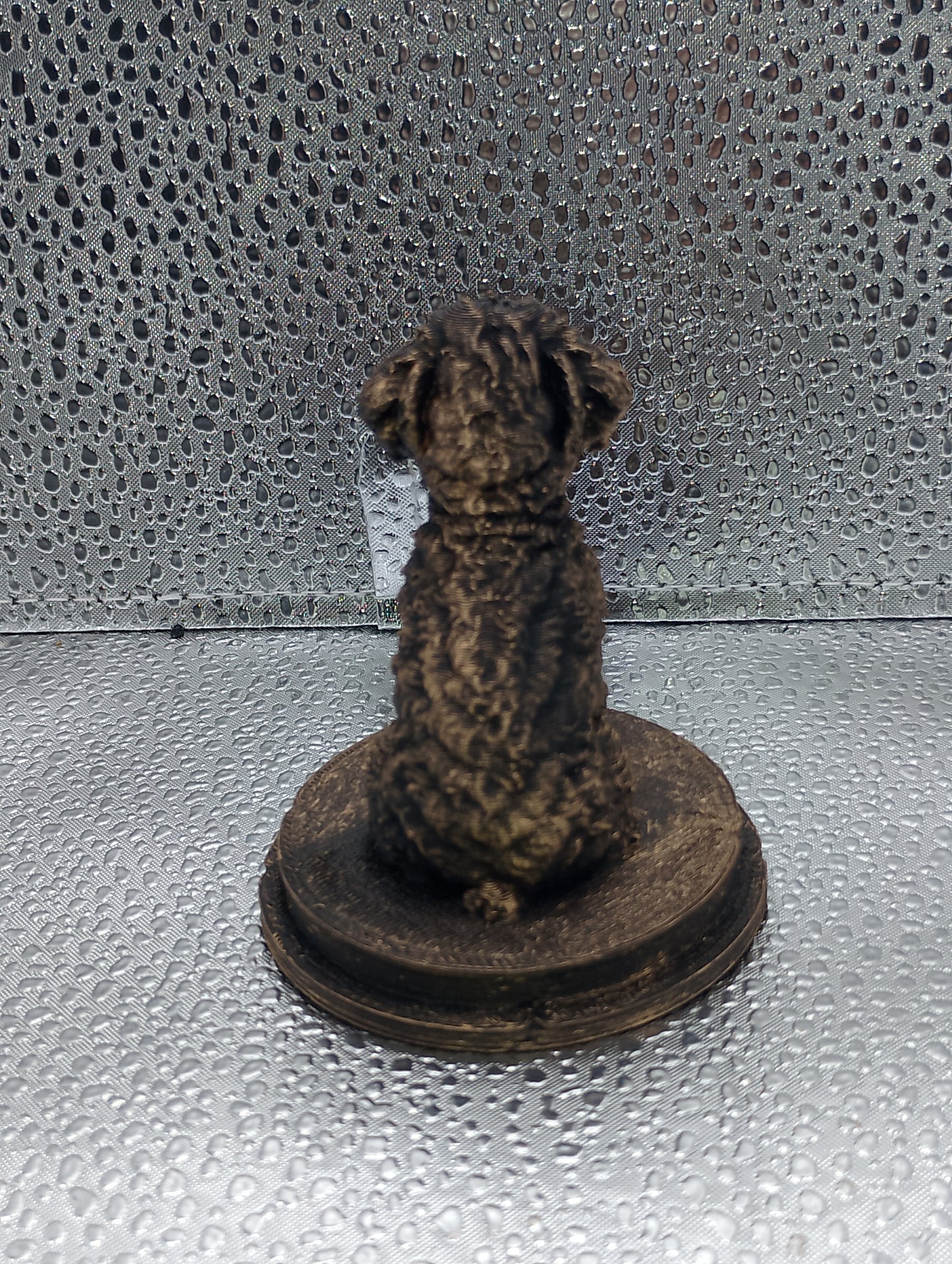 Yorkiepoo Dog Bust – 7cm Miniature Statue
