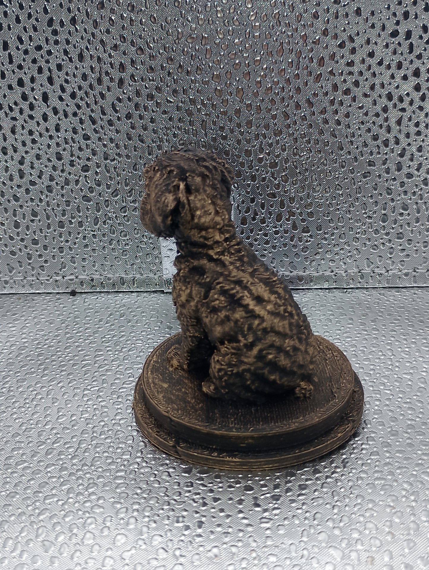 Yorkiepoo Dog Bust – 7cm Miniature Statue