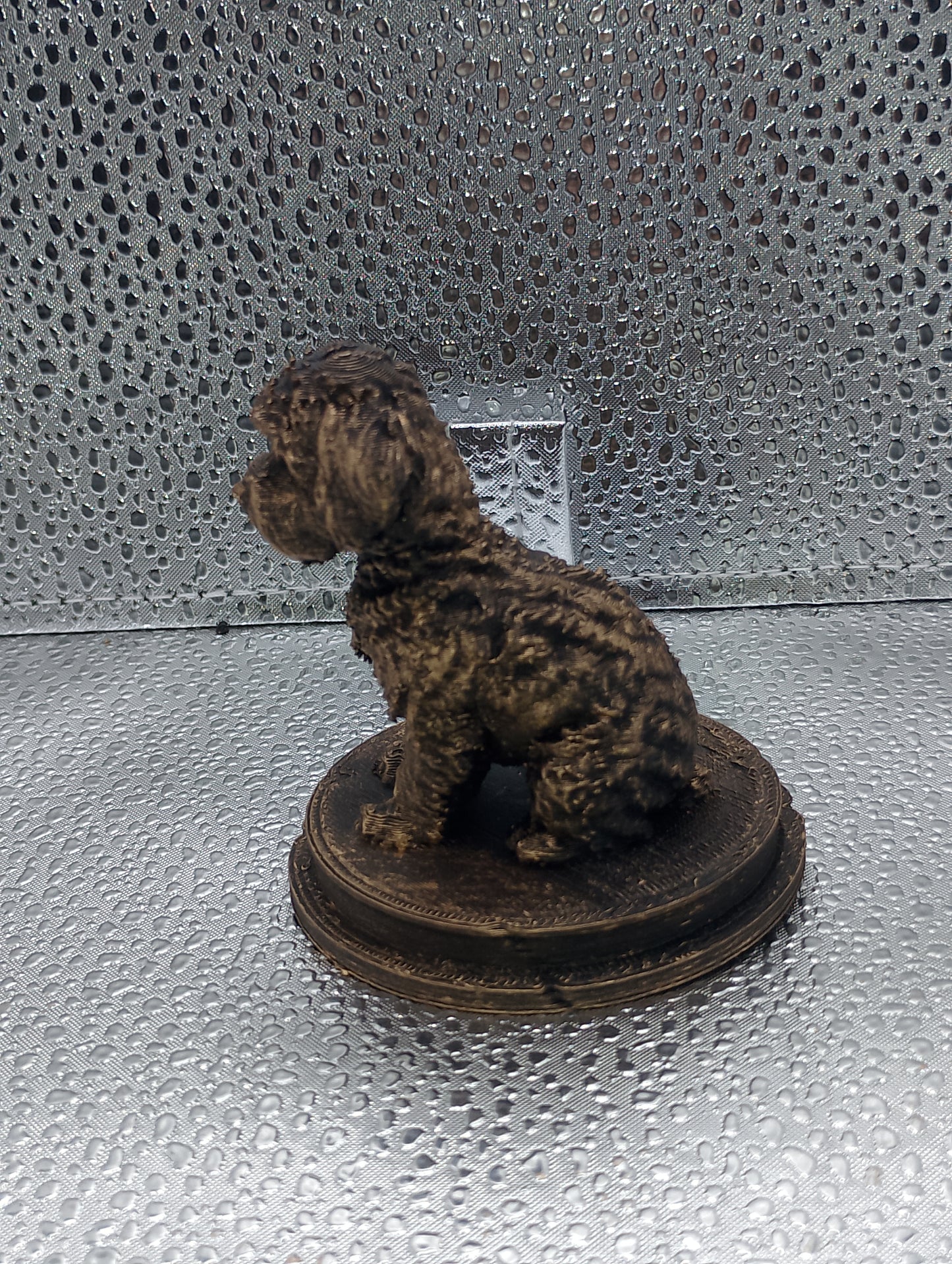 Yorkiepoo Dog Bust – 7cm Miniature Statue