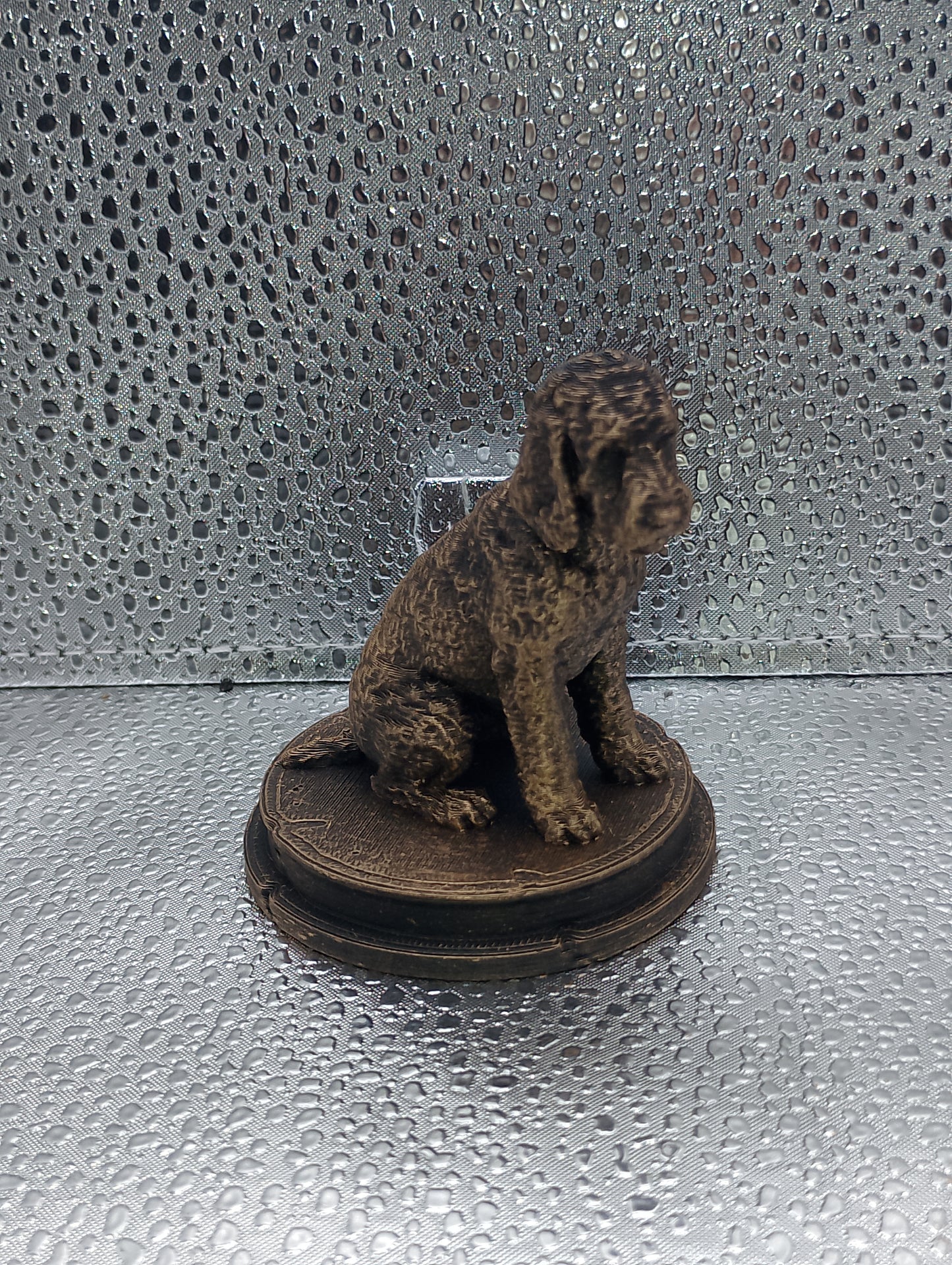 Labradoodle Dog Bust – 7cm Miniature Statue