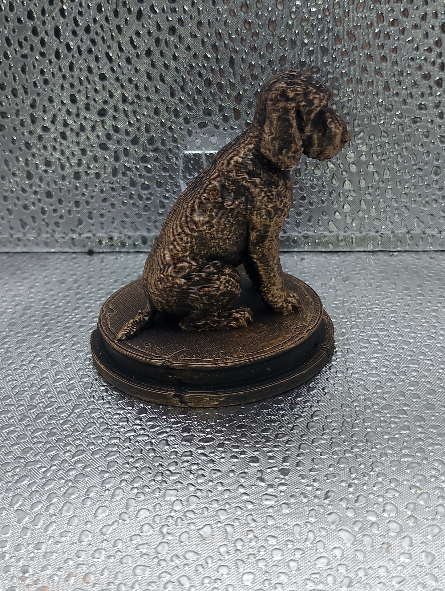Labradoodle Dog Bust – 7cm Miniature Statue