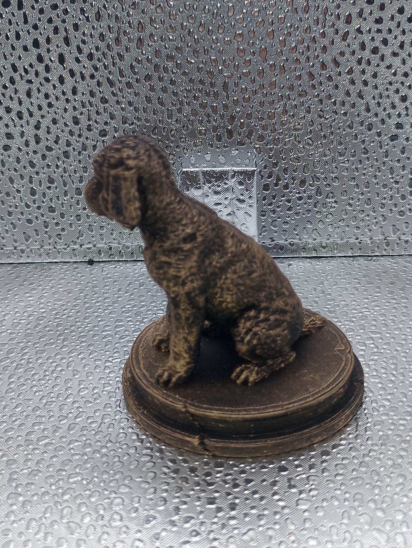 Labradoodle Dog Bust – 7cm Miniature Statue
