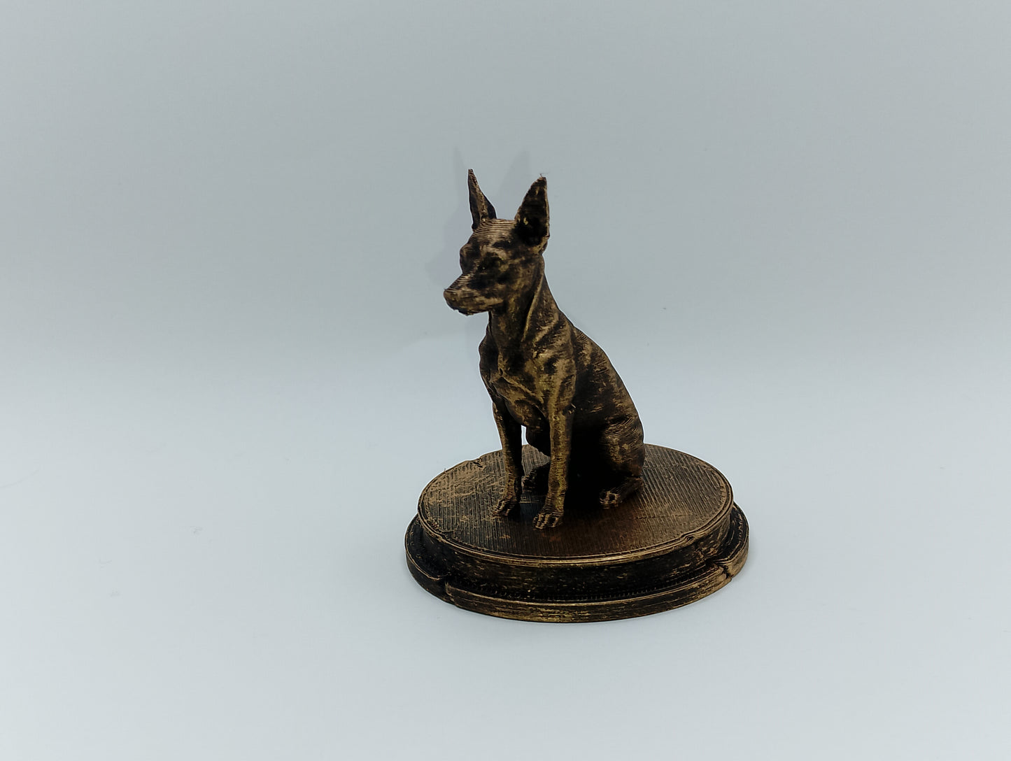 Miniature Pinscher Dog Bust – 7cm Miniature Statue