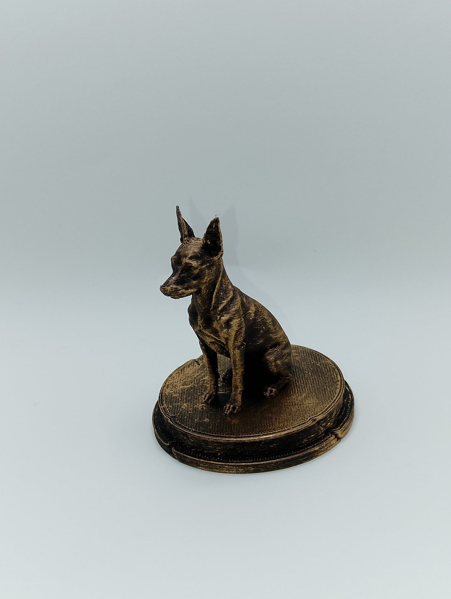 Miniature Pinscher Dog Bust – 7cm Miniature Statue