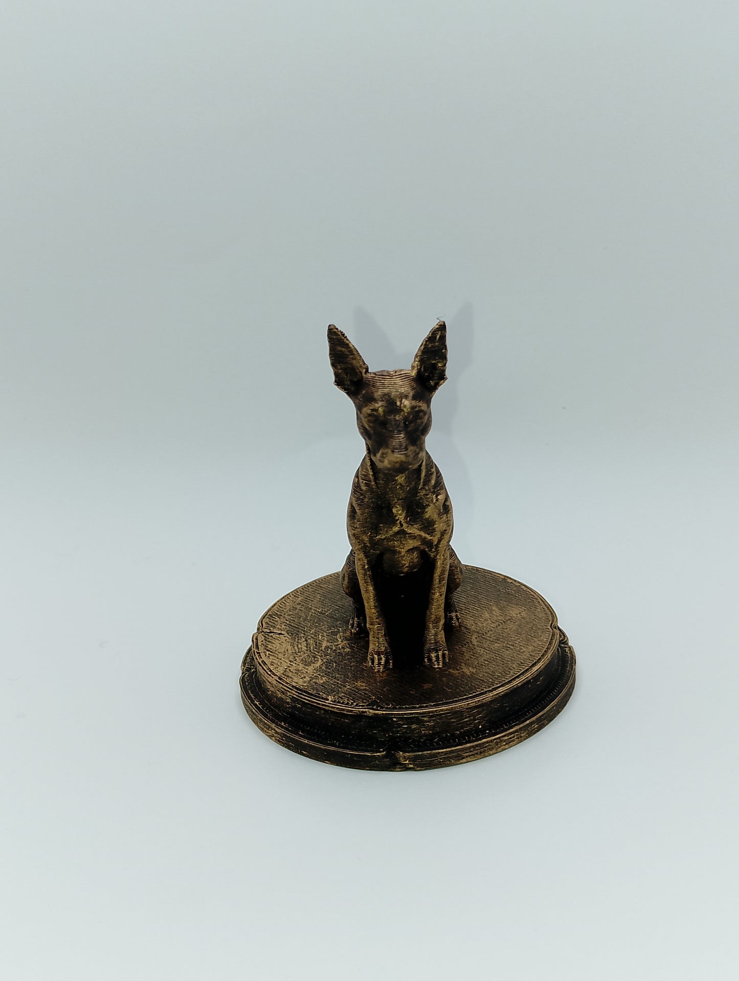 Miniature Pinscher Dog Bust – 7cm Miniature Statue