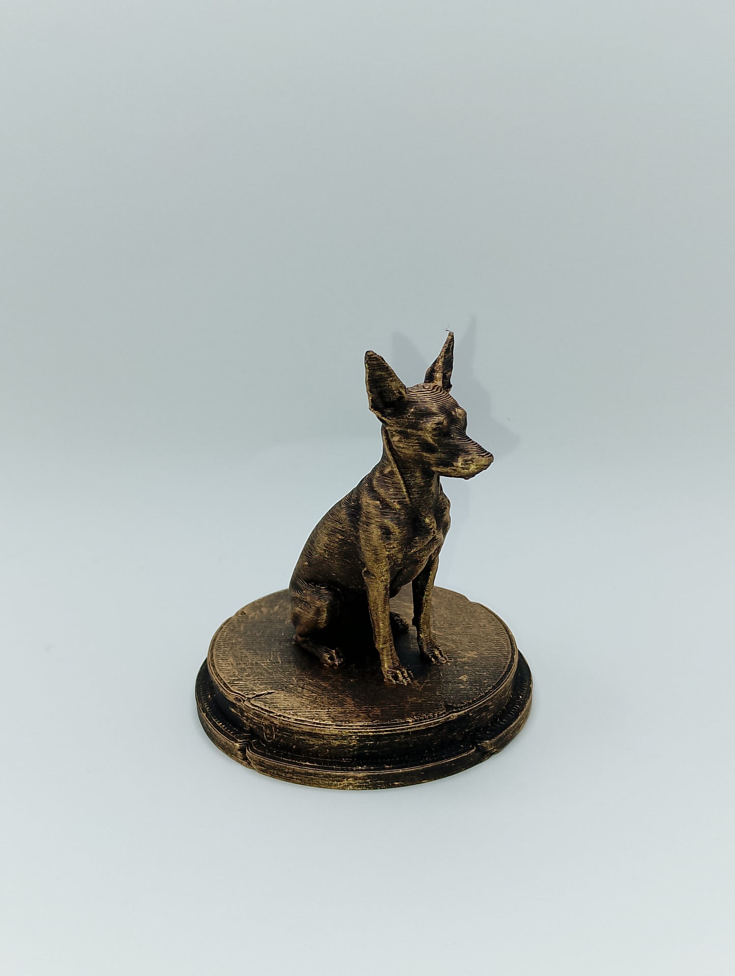 Miniature Pinscher Dog Bust – 7cm Miniature Statue