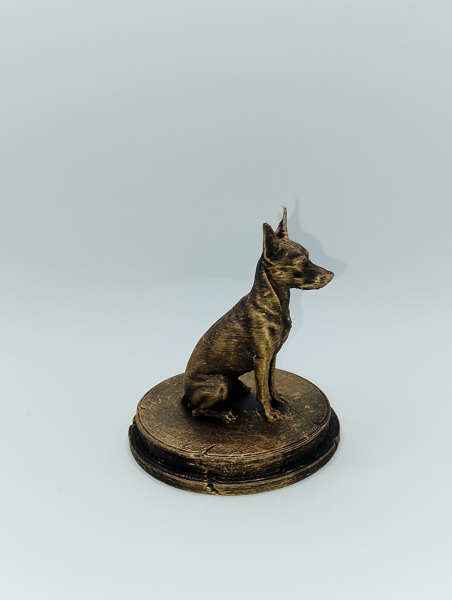 Miniature Pinscher Dog Bust – 7cm Miniature Statue
