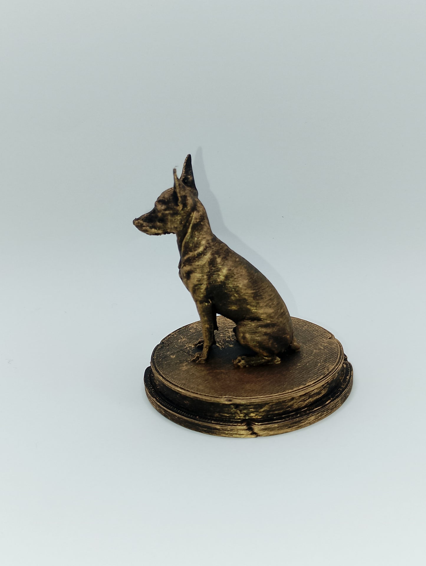 Miniature Pinscher Dog Bust – 7cm Miniature Statue