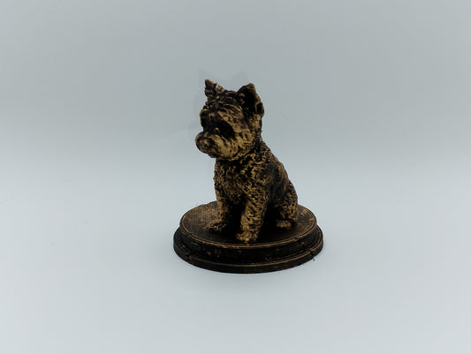 Westiepoo Dog Bust – 7cm Miniature Statue