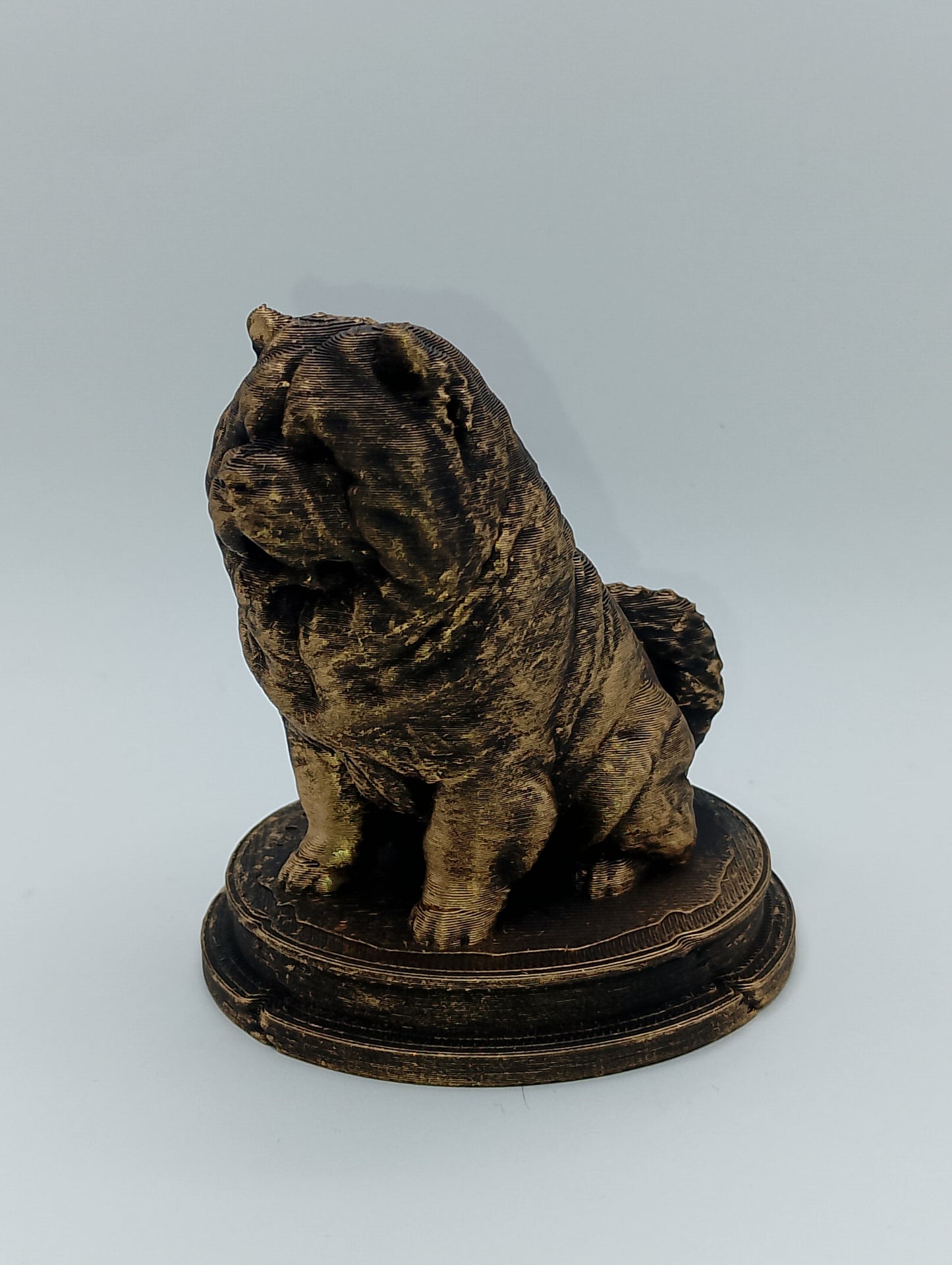 Chow Chow Dog Bust – 7cm Miniature Statue