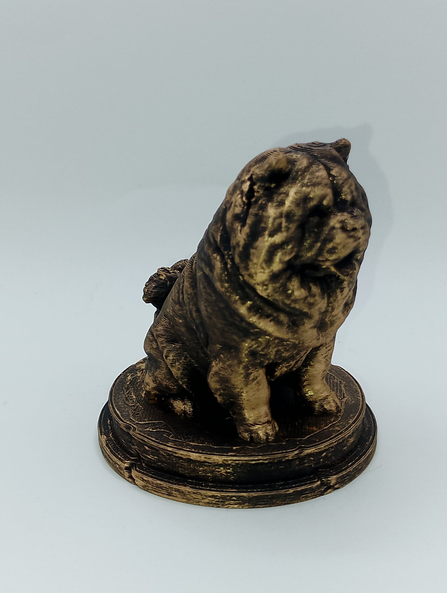 Chow Chow Dog Bust – 7cm Miniature Statue