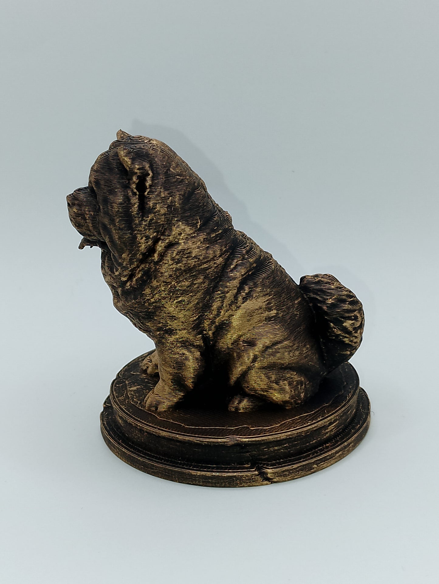 Chow Chow Dog Bust – 7cm Miniature Statue