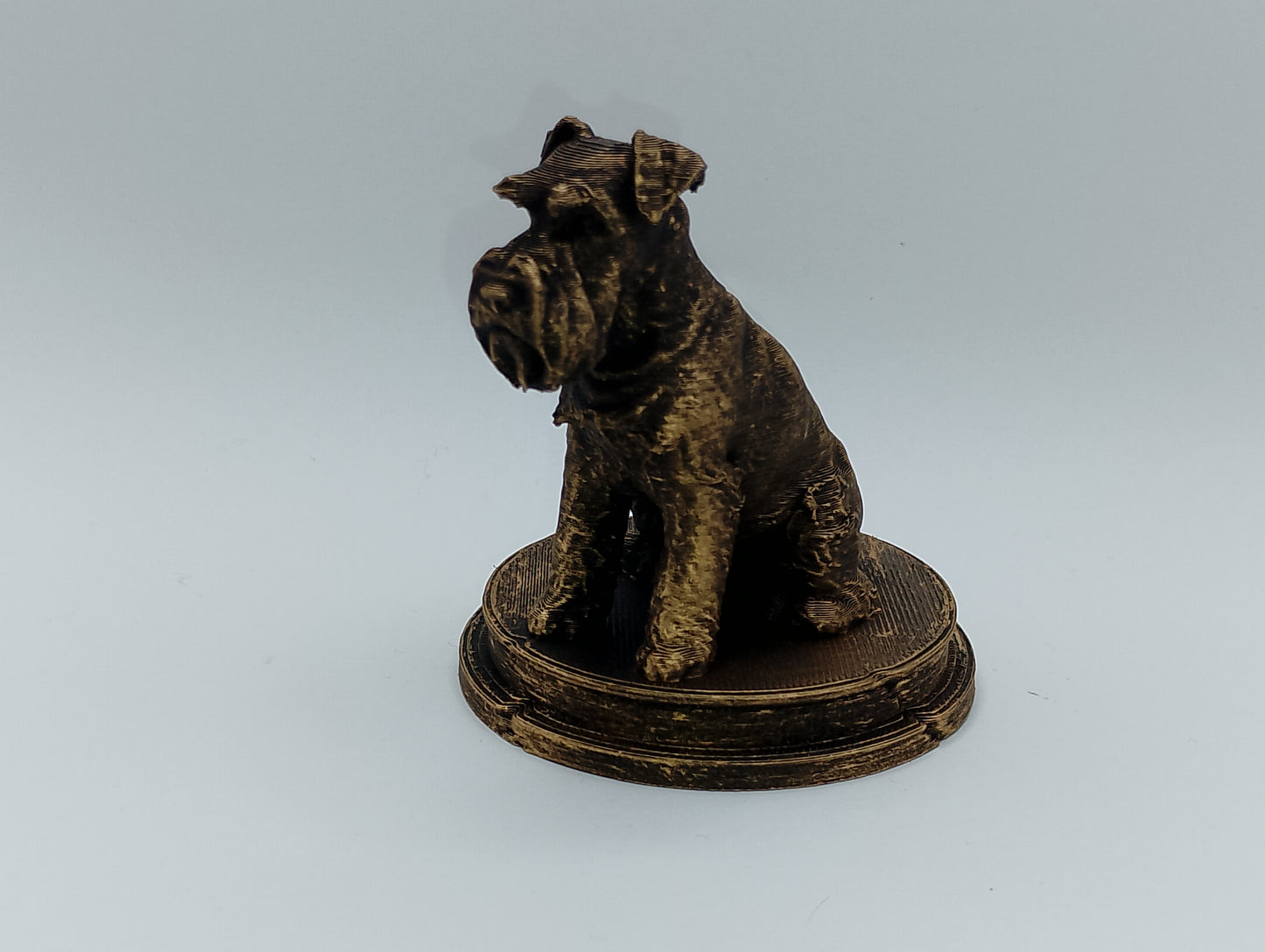 Miniature Schnauzer Dog Bust – 7cm Miniature Statue